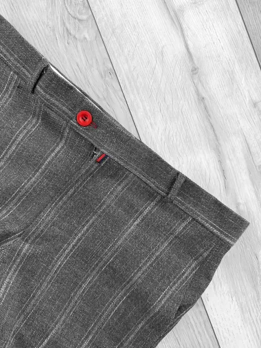 Pantaloni barbati eleganti gri B1551 I19-1 